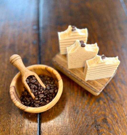 Coffee & Peppermint – All Natural Gentle Scrub Soap
